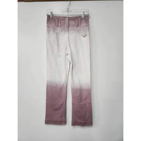 Anthropologie Pilcro Ultra High-Rise Dip-Dyed Slim Jeans Size 26