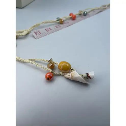 Artisan  made seaside beach handmade mixed media necklace.