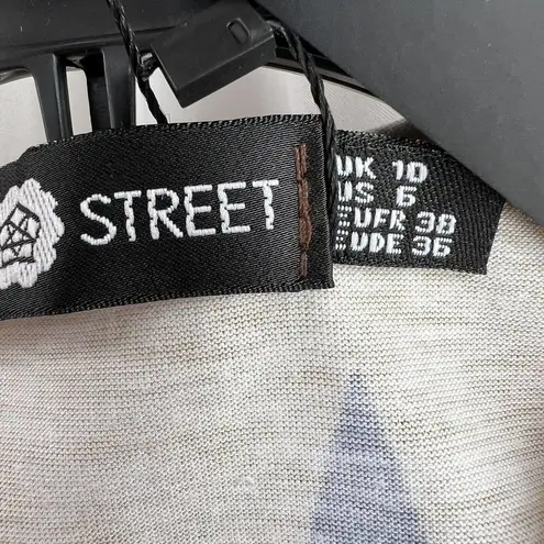 Daisy Street Patterned Crop Top Size 6 New