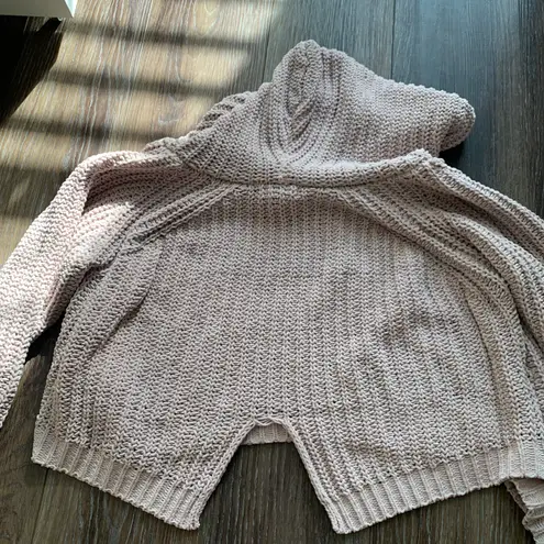 Miracle USA Pink crocheted hoodie by Miracle, size S/M