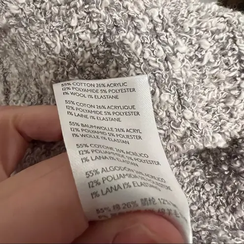 Free People  Good Day Cropped Ribbed Knit Oversized Wool Blend Sweater Small NEW