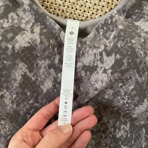 Lululemon  align tank top snack Patterned Sports Bra purple grey size 6 thumbnail 5