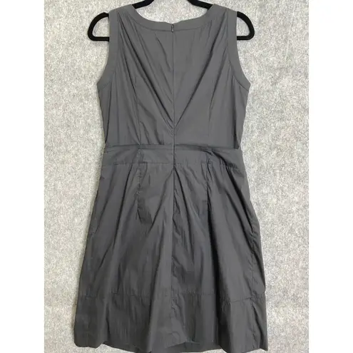 Bogner Black Sleeveless Belted Dress Luxury Workwear Career Euro Chic 6 | S