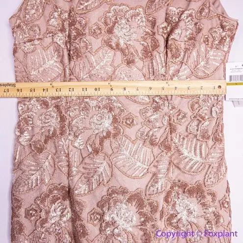 Alex Evenings NEW Alex Evenings cap sleeve Embroidered Sequin Lace Dress, 14