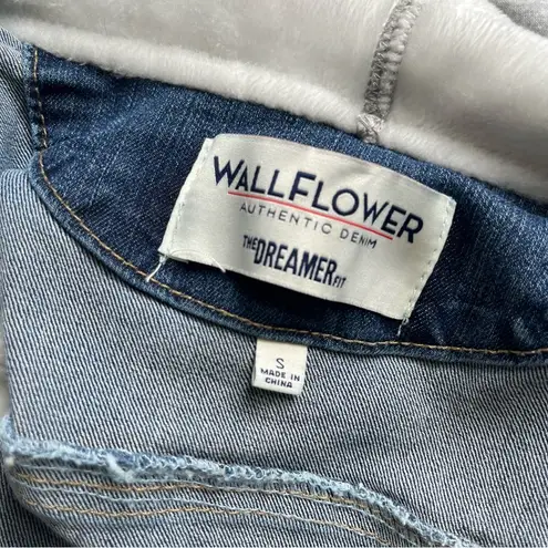 fleece lined denim jacket Blue