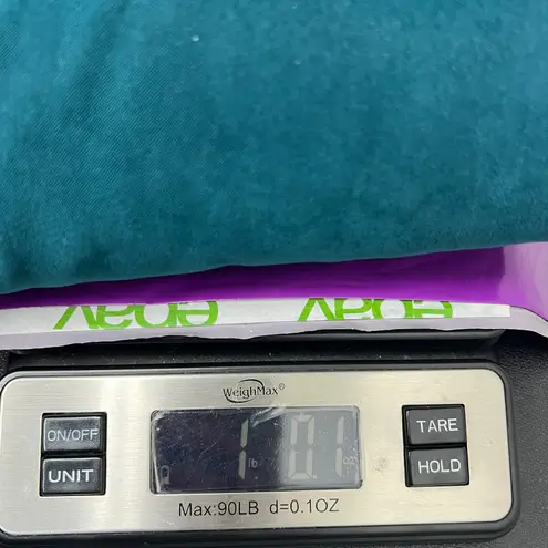 Tan Jay Vintage Faux Suede Women's Shacket Shirt Size 14 Teal Blue