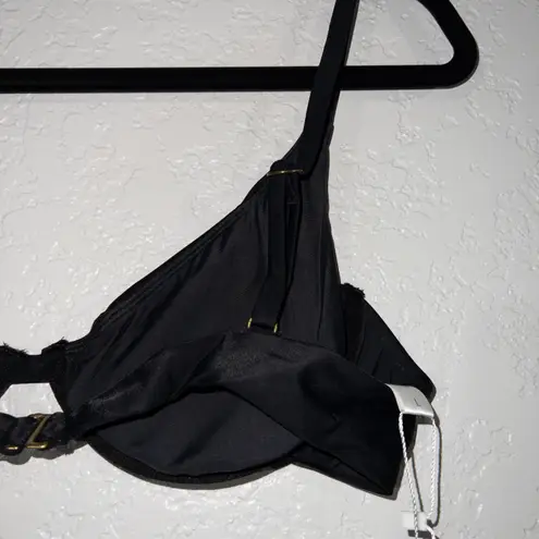 ANDIE NWT Black The Sicily Swimsuit Top Size Large