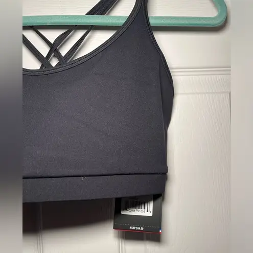 Fourlaps Size Large Vitality Sports Bra Fitness Workout Running Yoga Black