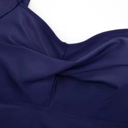 Chama Plus Size Tankini Two Piece Boyshorts Bathing Suits Tummy Control nwot Blue