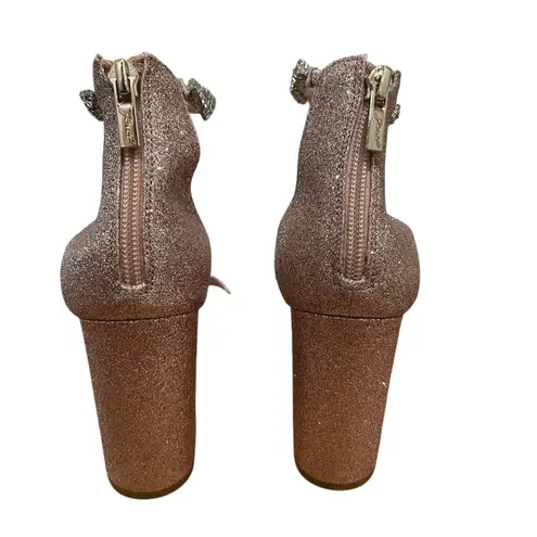 Jewel by Badgley Mischka Louise Ankle Strap Sandal Rose Gold Women’s Size 8