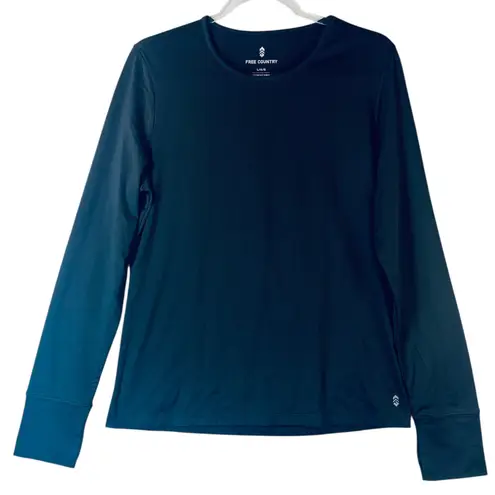 Free Country Women's Black L/S Tops Lot 2 L Base Layer Athleisure Minimalist