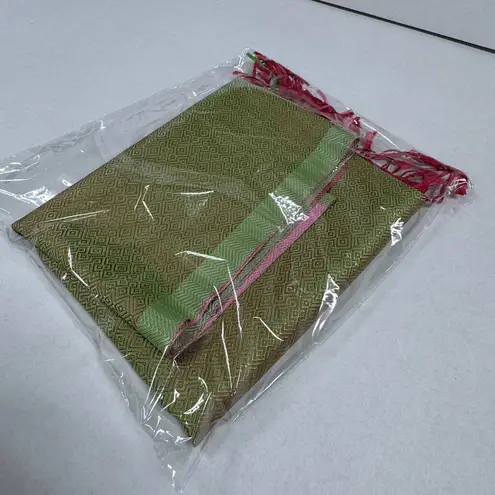 Unique Beautiful Lilac/Sage Silk Scarf