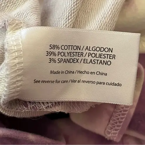 Wildfox  Tie Dye Star Print Sweatshirt Purple White L