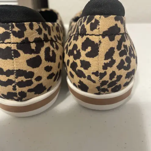 Dr Scholls 9.5 Ballet Flats Brown Leopard Print Comfort Low Shoes