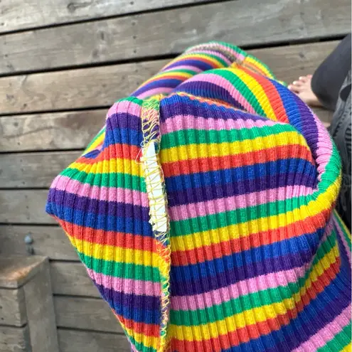 Rainbow striped sleeveless