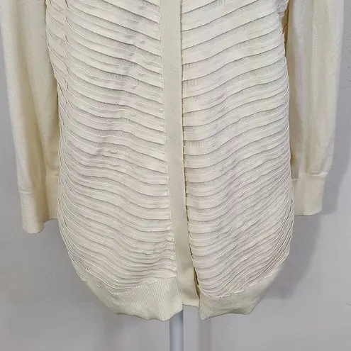 H by Halston Cream Cardigan Sweater Size Medium Cream Sweater
