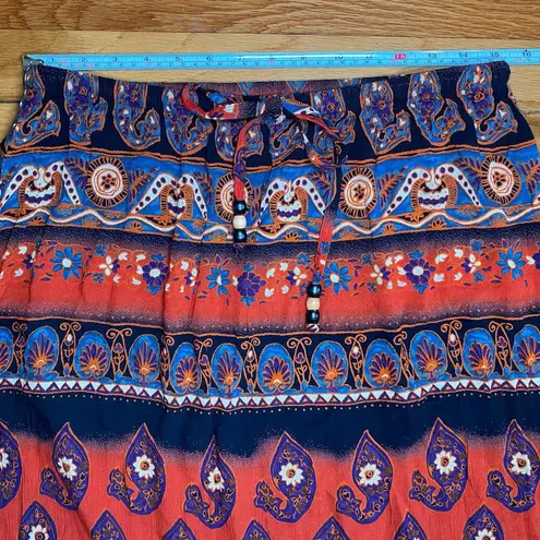 Notations Vtg 90s Y2k  Maxi Skirt southwestern boho hippie pencil straight size L