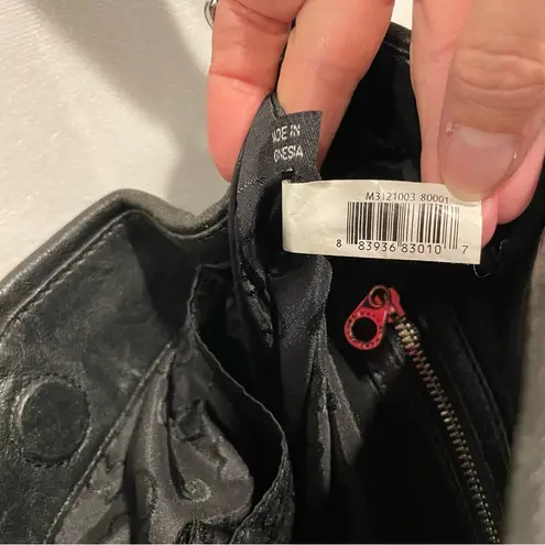 Marc by Marc Jacobs Marc Jacobs black greasy leather hobo bag y2k style ID pouch charm