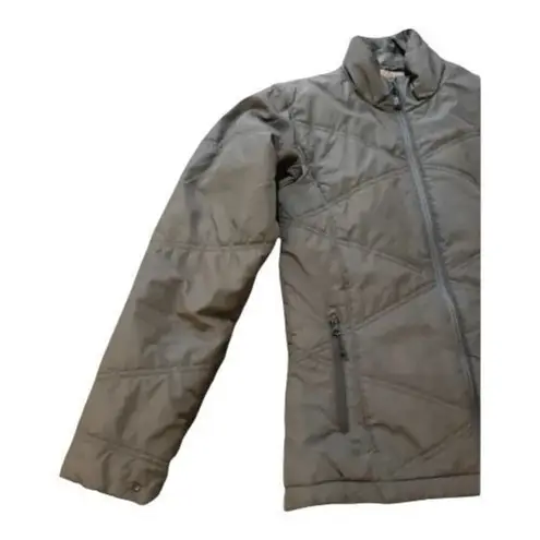 Merrell Women Grey Turtleneck Jacket Size XS Full Zip Puffer Jacket Zip-Pockets