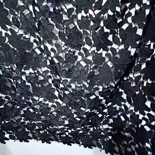 Monique Lhuillier NEW ML Moniqu Lhuillier Floral Lace Embellished Beaded Cocktail Sheath Dress 14