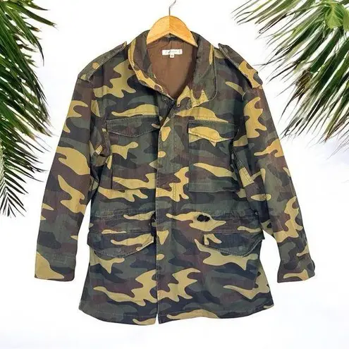 MOUSSY Thick Camo Utility Jacket with Hidden Hood