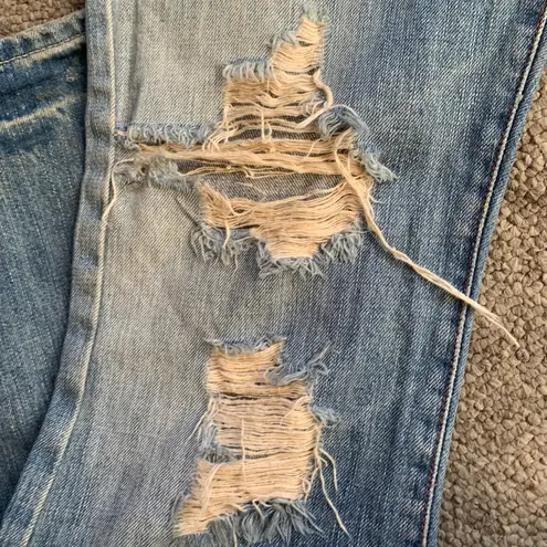 Abercrombie & Fitch Ripped Bootcut Jeans