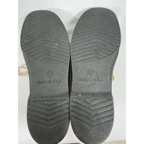 Womans Laceup Flat Winter Chukka Boots 10 Brown Gray Lined