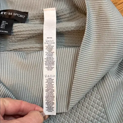 Bailey 44 Sport Textured Zip Jacket & High-Rise Leggings Set blue gray Size L