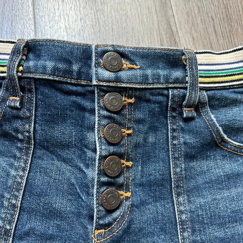 Veronica Beard Zynan Stripe Waist Denim Shorts Size 24