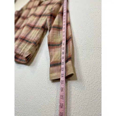 L.L.Bean Day Breeze Shirt Long Sleeve Button Front Small Vintage Khaki