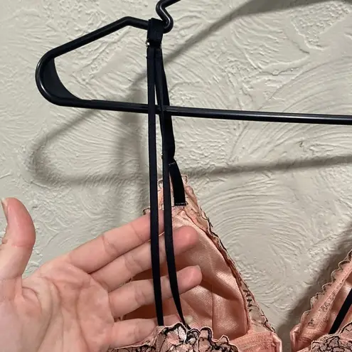 NWT Auden Silky Babydoll Pink Nightie With Thong Size S