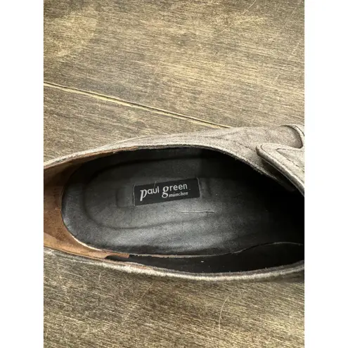 Paul Green Tasseled Suede Loafer Saddle Oxford Size UK 7 US 8/9 Distressed