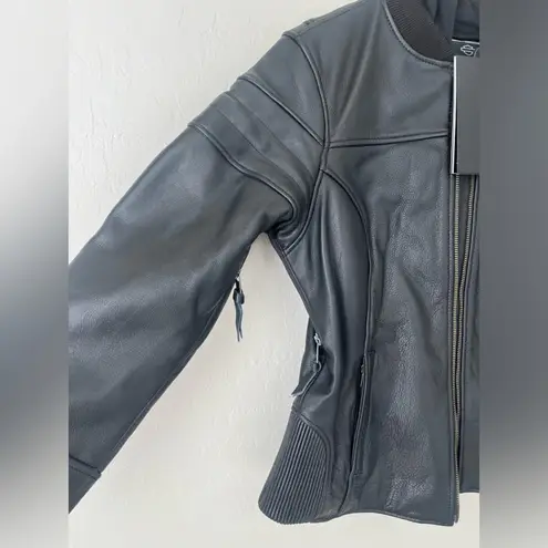 Harley Davidson 3 in 1 leather motorcycle jacket large NWT women's Black