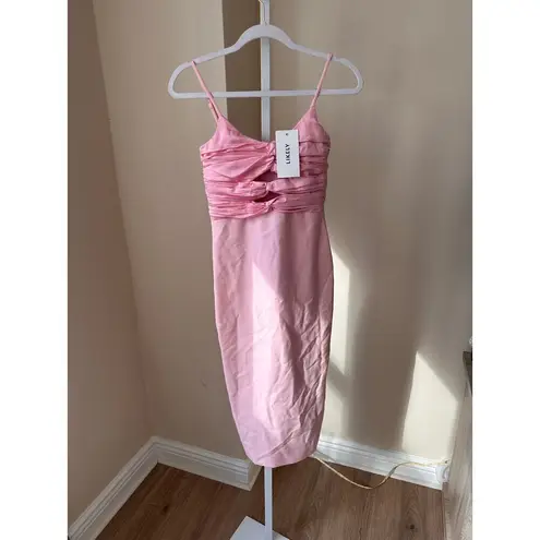 Likely NEW NWT Steph Midi Dress Blush Pink size 2