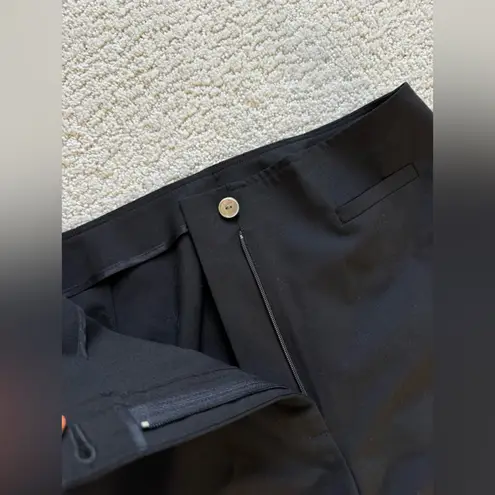 J Jill Stretch Pants Womens 4 Black Wool Blend High Rise Pocket Work Office USA