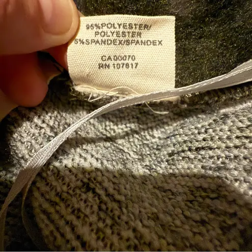 Nanavatee Green Camo Long Sleeve Open Knit Fuzzy Soft Cardigan Sz S/M