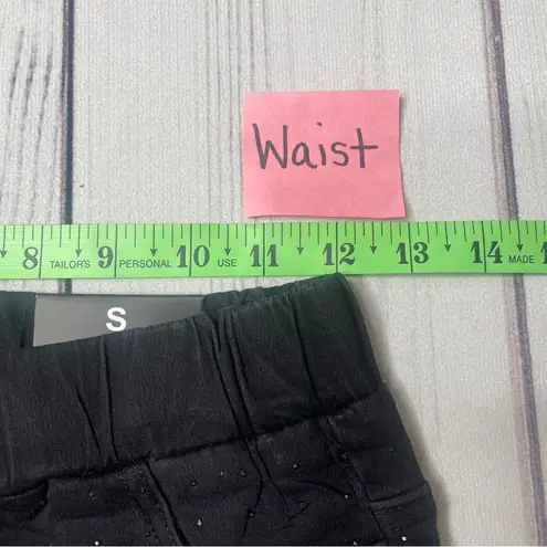 Vocal NWT Boutique Women’s Jeans Elastic Waist All Over Rhinestones Studded