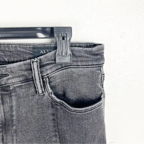 ALL SAINTS Grace Black Wash Split Fray Hem Jeans, Size 32