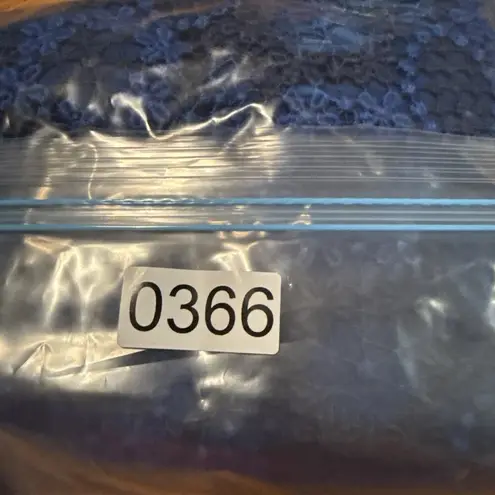 Sandro Paris Lagon Skirt Royal Blue Size 3 (30” Waist) Lace Crochet Overlay