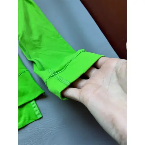 Lululemon Women's Long Sleeve Pullover Green Size 10 Athleisure Top