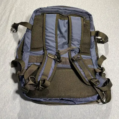 Expandable Vancropak Travel Backpack With Multiple Compartments & Straps Blue