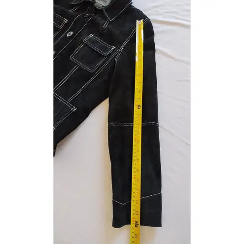 Uniform John Paul Richard leather Black Retro jacket Size 14