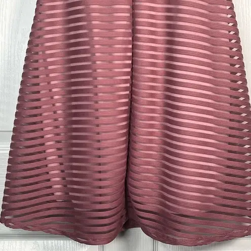 See You Monday Sz S Mauve Pink Pleated Skirt Midi Length A Line