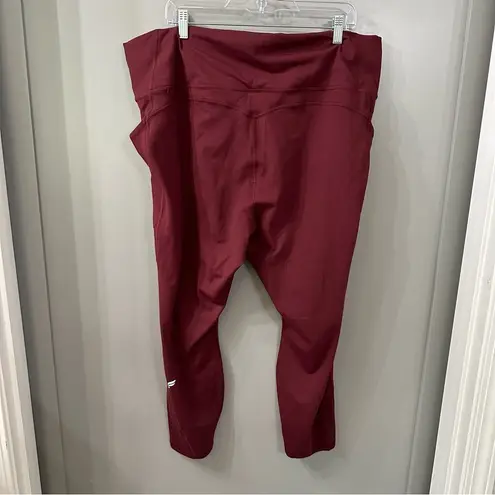 Fabletics NWOT  Oasis PureLuxe High-Waisted 7/8 Legging Burgundy Size 4X
