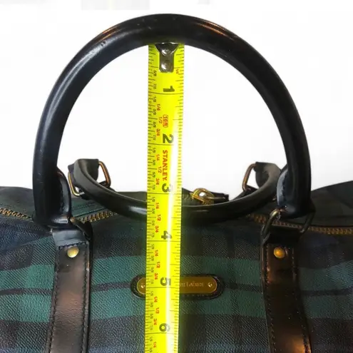 Ralph Lauren Black Watch Plaid Boston Overnight Travel Carry-On Duffle Bag 55cm