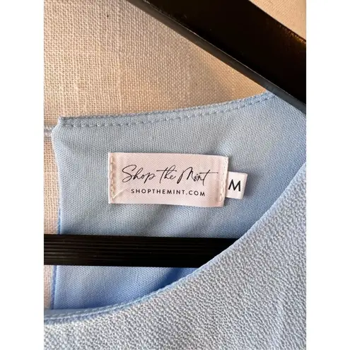 Shop The Mint What A Vision Light Blue Ruffled Dress Size Medium