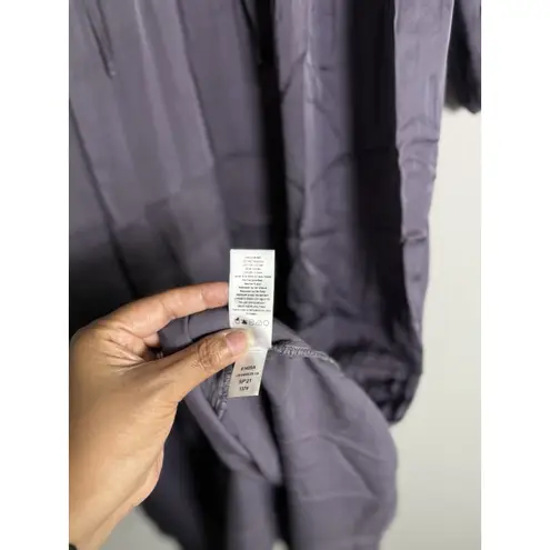 Nation Ltd Purple Wavery Tiered Peasant Dress Big Sur Womens Size Large Bohemian