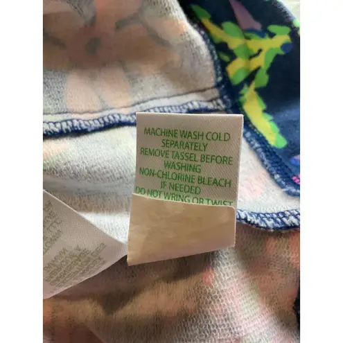 Lilly Pulitzer ‎ Popover Pullover Quarter Zip Up Palms Print