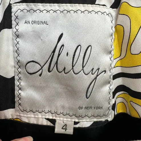 Milly Vintage An Original of New York Double-Breasted Blazer Silk Linen Size 4 S