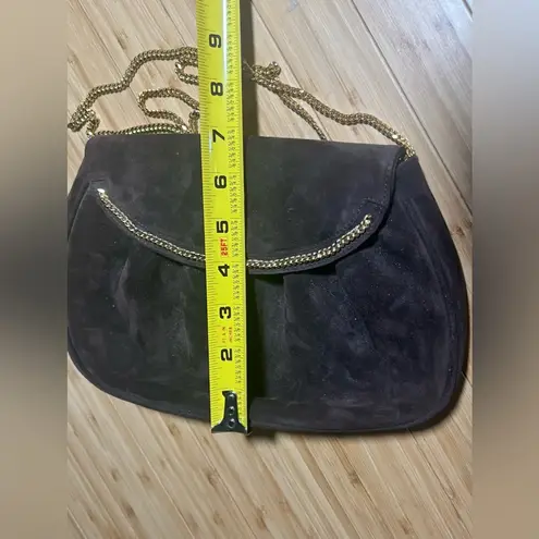 Salvatore Ferragamo Crossbody Bag Suede Brown Used